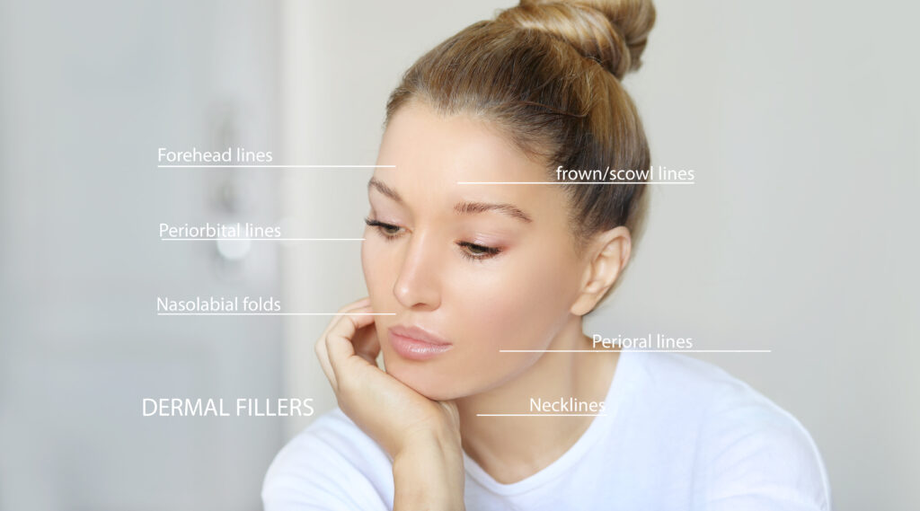 diagram of dermal fillers